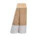 bali & pari Palm Scallop Natural Rattan Console Table - Handwoven Wicker Accent Table, Coastal & Boho Decor, Rectangle 54", Two-Tone White/Natural - BSOPalm-Natural/White Rattan-Console Table