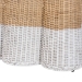bali & pari Palm Scallop Natural Rattan Console Table - Handwoven Wicker Accent Table, Coastal & Boho Decor, Rectangle 54", Two-Tone White/Natural - BSOPalm-Natural/White Rattan-Console Table