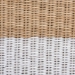 bali & pari Palm Scallop Natural Rattan Console Table - Handwoven Wicker Accent Table, Coastal & Boho Decor, Rectangle 54", Two-Tone White/Natural - BSOPalm-Natural/White Rattan-Console Table