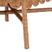 bali & pari Abagale Natural Rattan 2-Piece Dining Chair Set - Handwoven Wicker Accent Side Chair with Floral Back and Removable Cushion, Artisanal Seating for Kitchen or Dining Room - BSOAbagale/Flower-Light Honey Rattan-Cushion-DC