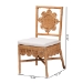 bali & pari Abagale Natural Rattan 2-Piece Dining Chair Set - Handwoven Wicker Accent Side Chair with Floral Back and Removable Cushion, Artisanal Seating for Kitchen or Dining Room - BSOAbagale/Flower-Light Honey Rattan-Cushion-DC