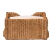 bali & pari Belita Natural Rattan Pet Bed with Scalloped Base - Handwoven Wicker Enclosed Lounge Bed for Dogs or Cats with Removable Cushion, 27.6" - BSODC1121-Natural Rattan-Cushion-Sm-Pet Bed