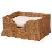 bali & pari Natala Rattan Dining Table - Handwoven Wicker Tulip Table, Pedestal Frame Centerpiece for Dining Room or Kitchen