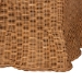 bali & pari Belita Natural Rattan Pet Bed with Scalloped Base - Handwoven Wicker Enclosed Lounge Bed for Dogs or Cats with Removable Cushion, 30.2" - BSODC1121-Natural Rattan-Lg-Cushion-Pet Bed