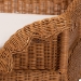 bali & pari Papina Natural Rattan Pet Bed with Scalloped Sides - Handwoven Wicker Enclosed Lounge Bed for Dogs and Cats with Removable Cushion, 31.5" - BSODC1122-Natural Rattan-Lg-Cushion-Pet Bed