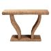 bali & pari Alyssa Seagrass Console Table - Handwoven Display Table with Sculptural Frame for Entryway, Hallway, or Living Room - BSOAlyssa-Rattan/Abaca-Console Tables