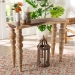 bali & pari Nasnan Teak Wood Console Table with Seagrass and Bobbin Legs - Sculptural Narrow Entryway Table with Hand-wrapped Turned Legs for Hallway, Living Room, or Walkway - BSOJ3157-1PCDT-Natural Wood-Console Table-KD-Box