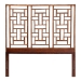 bali & pari Jamuna Marbled Tortoise Natural Rattan Headboard - Handcrafted Coastal Boho Style Bedroom Backdrop, Queen - BSOWS188-Tortoise/Rattan-Queen-HB