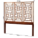 bali & pari Jamuna Marbled Tortoise Natural Rattan Headboard - Handcrafted Coastal Boho Style Bedroom Backdrop, Queen - BSOWS188-Tortoise/Rattan-Queen-HB