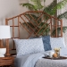 bali & pari Kachiri Marbled Tortoise Natural Rattan Headboard - Handcrafted Coastal Boho Style Bedroom Backdrop, King - BSOWS189-Tortoise/Rattan-King-HB