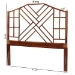 bali & pari Kachiri Marbled Tortoise Natural Rattan Headboard - Handcrafted Coastal Boho Style Bedroom Backdrop, King - BSOWS189-Tortoise/Rattan-King-HB
