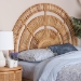 bali & pari Luna Natural Rattan Headboard - Handwoven Wicker Wall-Mount Headboard in Half-Moon Shape, Coastal Boho Bedroom Backdrop, Queen - BSOMD39885-Luna-Natural Rattan-Queen-HB