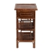 bali & pari Daemyn Marbled Tortoise Natural Rattan Nightstand - Handcrafted Wicker Bedside Table with Drawer and Open Shelving - BSOWS199-Sm-Tortoise Rattan-NS