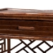 bali & pari Daemyn Marbled Tortoise Natural Rattan Nightstand - Handcrafted Wicker Bedside Table with Drawer and Open Shelving - BSOWS199-Sm-Tortoise Rattan-NS