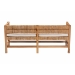 bali & pari Ismael Accent Bench - Handwoven Seagrass Accent Seating with Mahogany Wood Frame, Raised Back Bench for Entryway or Living Room - BSOMD39884-Natural Wooden-Cushion-Bench