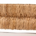 bali & pari Ismael Accent Bench - Handwoven Seagrass Accent Seating with Mahogany Wood Frame, Raised Back Bench for Entryway or Living Room - BSOMD39884-Natural Wooden-Cushion-Bench