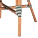 bali & pari Mattie Rattan Bistro Chair - Handwoven Cafe-Style Dining Chair with Curved Arms for Kitchen or Indoor/Outdoor Lounge, Green - BSOMattie-Rattan-Green/White-Arm-DC