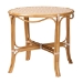 bali & pari Mattie Natural Rattan Bistro Dining Set - 5-Piece Cafe-Style Set with Round Table and 4 Matching Chairs, for Kitchen or Indoor/Outdoor Seating, Beige - BSOMattie-Rattan-Beige/White-5PC Dining Set