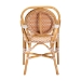 bali & pari Mattie Rattan Bistro Chair - Handwoven Cafe-Style Dining Chair with Curved Arms for Kitchen or Indoor/Outdoor Lounge, Beige - BSOMattie-Rattan-Beige/White-Arm-DC