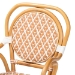 bali & pari Mattie Rattan Bistro Chair - Handwoven Cafe-Style Dining Chair with Curved Arms for Kitchen or Indoor/Outdoor Lounge, Beige - BSOMattie-Rattan-Beige/White-Arm-DC