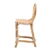 bali & pari Mattie Rattan Bistro Counter Stool - Handwoven Accent Seating with Backrest for Kitchen Island or Indoor/Outdoor Lounge, Beige - BSOMattie-Rattan-Beige/White-No Arm-CS