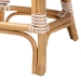 bali & pari Mattie Rattan Bistro Counter Stool - Handwoven Accent Seating with Backrest for Kitchen Island or Indoor/Outdoor Lounge, Beige - BSOMattie-Rattan-Beige/White-No Arm-CS