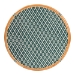 bali & pari Mattie Natural Rattan Round Bistro Dining Table - Handwoven Cafe-Style Accent Table for Kitchen or Indoor/Outdoor Lounge, Green - BSOMattie-Rattan-Green/White-DT