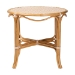 bali & pari Mattie Natural Rattan Round Bistro Dining Table - Handwoven Cafe-Style Accent Table for Kitchen or Indoor/Outdoor Lounge, Beige - BSOMattie-Rattan-Beige/White-DT