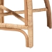 bali & pari Prisca Natural Rattan Counter Stool with Bubble Frame - Handwoven Wicker Accent Stool with Round Back and Removable Cushions for Kitchen Island or Lounge - BSOAriel-Light Honey Rattan-Cushion-CS