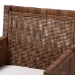 bali & pari Karis Rattan Dining Chair with Cushion - Handwoven Wicker Armchair with Mahogany Wood Frame, Coastal Boho Style Indoor Seating, Antique Coffee - BSOKaris-Coffee Antique-DC