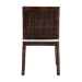 bali & pari Sofia Rattan Dining Chair with Cushion - Handwoven Wicker Side Chair with Mahogany Wood Frame, Coastal Boho Style Indoor Seating, Antique Coffee - BSOSofia-Coffee Antique-DC
