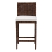 bali & pari Sofia Rattan Counter Stool with Mahogany Wood Frame - Handwoven Wicker Counter Height Chair with Cushion, Coastal Boho Style Kitchen Island Seating, Antique Coffee - BSOSofia-Coffee Antique-CS