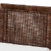 bali & pari Sofia Rattan Counter Stool with Mahogany Wood Frame - Handwoven Wicker Counter Height Chair with Cushion, Coastal Boho Style Kitchen Island Seating, Antique Coffee - BSOSofia-Coffee Antique-CS