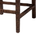 bali & pari Sofia Rattan Counter Stool with Mahogany Wood Frame - Handwoven Wicker Counter Height Chair with Cushion, Coastal Boho Style Kitchen Island Seating, Antique Coffee - BSOSofia-Coffee Antique-CS