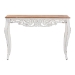 Baxton Studio Riquin Distressed Wood Console Table - Carved Wood Accent Table with Floral Motif and Two-Tone Finishing - BSOJY25B006-White/Natural-Wooden-Console Table
