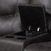 Baxton Studio Mistral 6-Piece Reclining Sectional Sofa with Left-facing Chaise Lounge - Suede Upholstered Modular Sectional with Storage - BSO99170-J458 Gray-SF