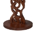 bali & pari Donna Nightstand with Pedestal Base - Mahogany Wood Bedside Side Table with Round Tabletop - BSODonna-Light Brown Wooden-NS-Boxed