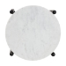 Baxton Studio Caledon Marble Side Table - Modern Rustic Accent Table with Hand-Forged Metal Frame for Living Room or Seating Areas, Round - BSOFUR6881-Marble Top Hammer Round-ET