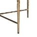 Baxton Studio Fumiye Cocktail Ottoman - Modern Rustic Accent Stool with Hand-Forged Metal Frame and Upholstered Seat for Living Room or Sitting Room, Round 30" - BSOFUR6884-Upholstered Hammer Base-Ottoman