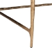 Baxton Studio Akanji Marble Coffee Table - Modern Rustic Accent Table with Hand-Forged Metal Frame for Living Room or Seating Areas, Square - BSOFUR6885-Natural Marble Top Square-CT