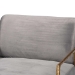 Baxton Studio Ilmari Velvet Lounge Chair with Track Arms - Modern Rustic Armchair with Hand-Forged Metal Frame for Living Room or Lounge - BSOFUR6887-Upholstered/Metal Frame-CC