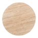Baxton Studio Prospero Round Travertine Coffee Table - Modern Accent Table with Mango Wood Frame for Living Room or Seating Areas - BSOFUR6889-Natural Travertine Top-CT