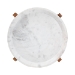 Baxton Studio Phaedra Round Marble End Table - Modern Accent Table with Mango Wood Frame and Tray Tabletop for Living Room or Seating Area - BSOFUR6891-Marble Tray-ET