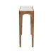 Baxton Studio Lluvia Slim Marble Console Table - Modern Accent Table with Mango Wood Frame for Entryway, Hallway, or Living Room - BSOFUR6894-Natural Marble Top-Console Table