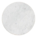 Baxton Studio Akanji Marble End Table - Modern Rustic Accent Table with Hand-Forged Metal Frame for Living Room or Seating Areas, Round - BSOFUR6895-Marble Top Hammer Iron-ET