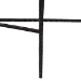Baxton Studio Caledon Marble Console Table - Modern Rustic Accent Table with Hand-Forged Metal Frame and Half-Moon Tabletop - BSOFUR6900-Hammered/Marble Top-Console Table