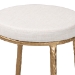 Baxton Studio Jessa Counter Stool - Modern Rustic Backless Stool with Hand-Forged Metal Frame and Integrated Footrest for Kitchen Island or Lounge - BSOFUR6901-Hammered Metal-CS