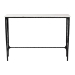 Baxton Studio Edsel Marble Console Table - Modern Rustic Accent Table with Hand-Forged Metal Frame for Living Room or Entryway, Rectangle - BSOFUR6880-Marble Top/Hammered-Console Table