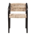 bali & pari Onda Handwoven Seagrass Dining Chair - Natural Fiber Wicker Armchair with Mahogany Wood Frame for Dining Room or Living Space - BSOOnda-Black/Natural Abaca-Wooden-DC