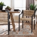 bali & pari Onda Handwoven Seagrass Dining Chair - Natural Fiber Wicker Armchair with Mahogany Wood Frame for Dining Room or Living Space - BSOOnda-Black/Natural Abaca-Wooden-DC